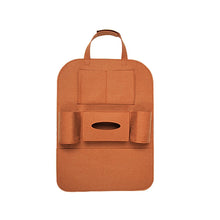 Load image into Gallery viewer, Car Back Seat organiser in brown colour