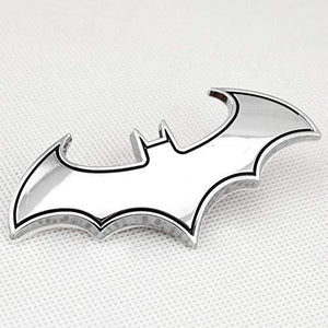batman logo in chrome colour