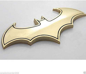 batman logo in gold colour