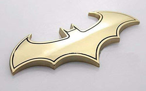 batman logo in gold colour