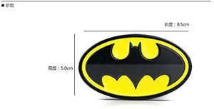 batman logo size in black & yellow colour