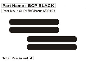 Black bumper corner protector for all cars
