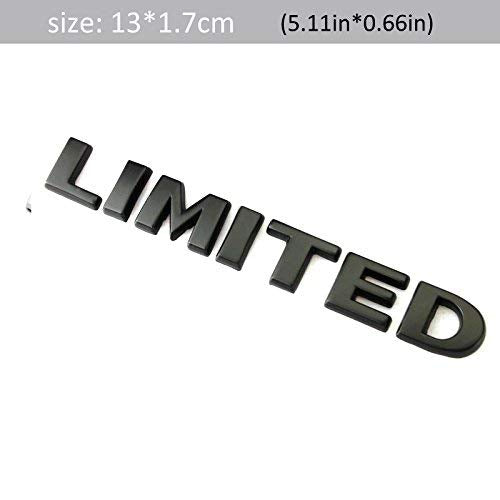black limited letter logo for all cars