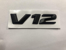 Load image into Gallery viewer, Black V12 Symbol logo for all car