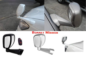 Colour variation bonnet bumper mirror