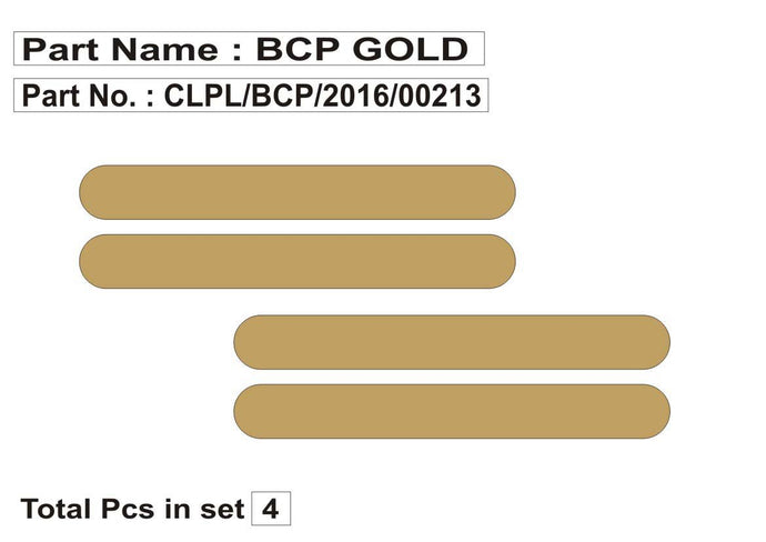 Gold bumper corner protector for all cars