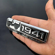 Load image into Gallery viewer, 1941 logo for All Jeep in black &amp; Chrome colour