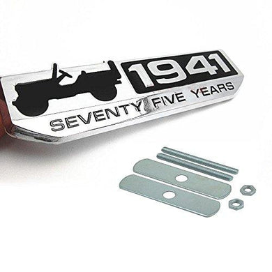 Jeep 1941 Logo Stickers For Car in silver colour