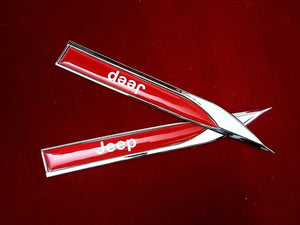 Knife logo for car in Red Colour
