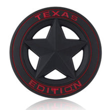 Load image into Gallery viewer, Texas Star Edition logo for jeep in black colour &amp; Red alphabets