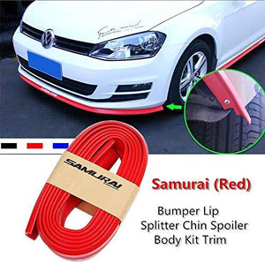 Bumper Lip Splitter Chin Spoiler Body kit trim in Red Colour