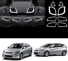 Load image into Gallery viewer, 8Pcs Chrome Intrerior Installed In hyundai verna 