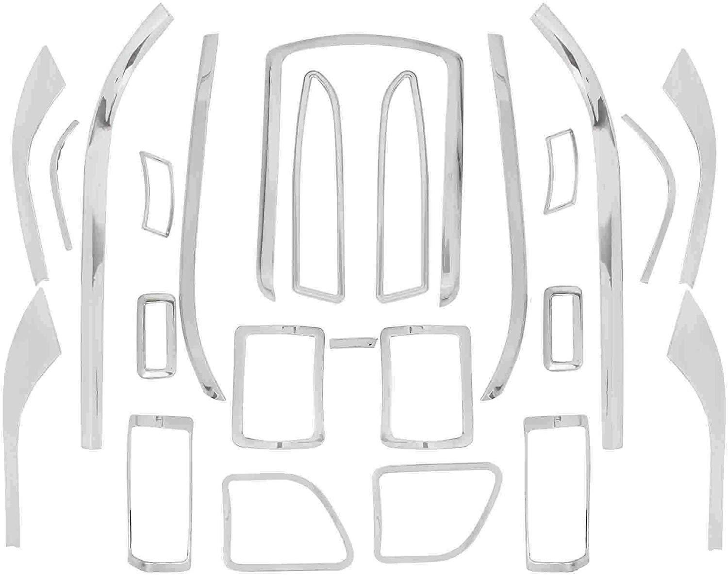 Interior chrome kit set of 24 pcs for Mahindra Xuv500