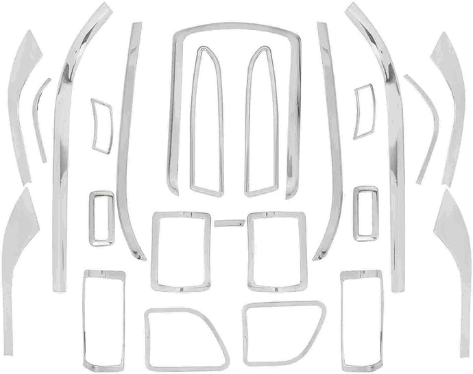 Interior chrome kit set of 24 pcs for Mahindra Xuv500