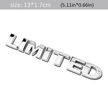 Load image into Gallery viewer, Limited Letter Logo Universal Chrome 3D Metal Emblem Badge Decal Sticker for All Cars, Chrome Color
