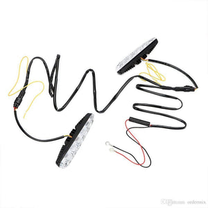 DRL 6Led Light with wire for all cars