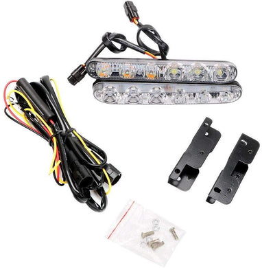 DRL 6Led Light with wire & Clip for all cars