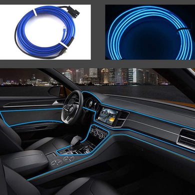 El Light for Car in blue Colour with installation