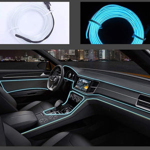 El Light for Car in ice blue Colour with installation
