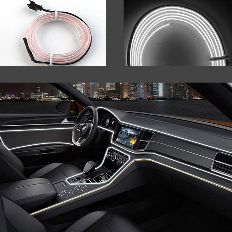 El Light for Car in White Colour with installation