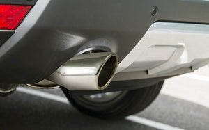 exhaust show pipe installed in car