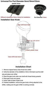 How to install Glasses Skull gear knob for all car