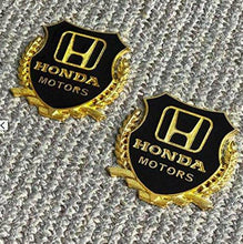 Load image into Gallery viewer, Honda Motor logo pair in golden colour