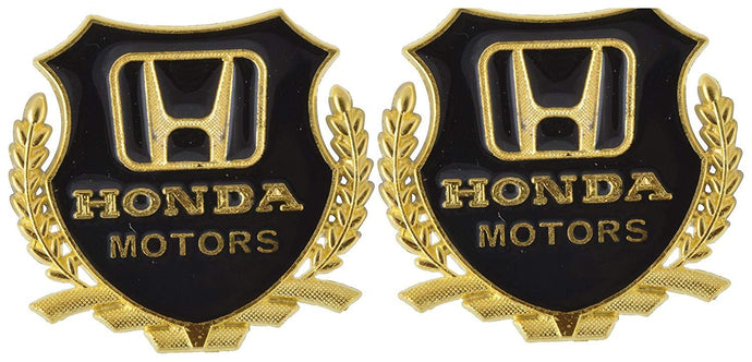 Honda Motor logo pair in golden colour
