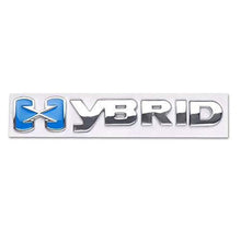 Load image into Gallery viewer, Chrome hybrid logo for all cars
