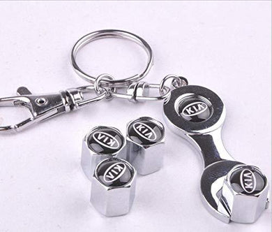 Kia Tyre valve cap in chrome colour for all car