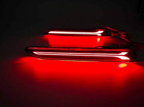 Red colour led reflector for toyota fortuner 2012 to 2015 model