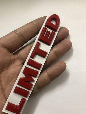 Red Limited letter logo for all cars