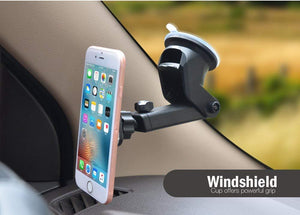 Windshield cup offers powerful grip for mobile