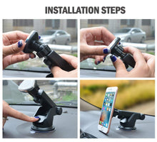 Load image into Gallery viewer, Installation step for car phone holder stand 