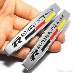 R-Line Motorsport logo for car in Chrome colour