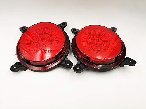 Red Grand i10 with pair of Reflector brake light