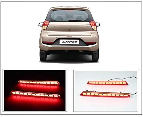Santro Car with pair of relector brake light 