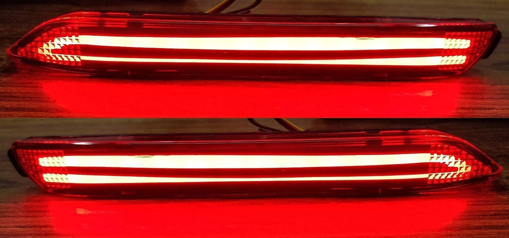 Rear Bumper LED Reflector Brake Light For Toyota Innova 2012-2015 Mode ...