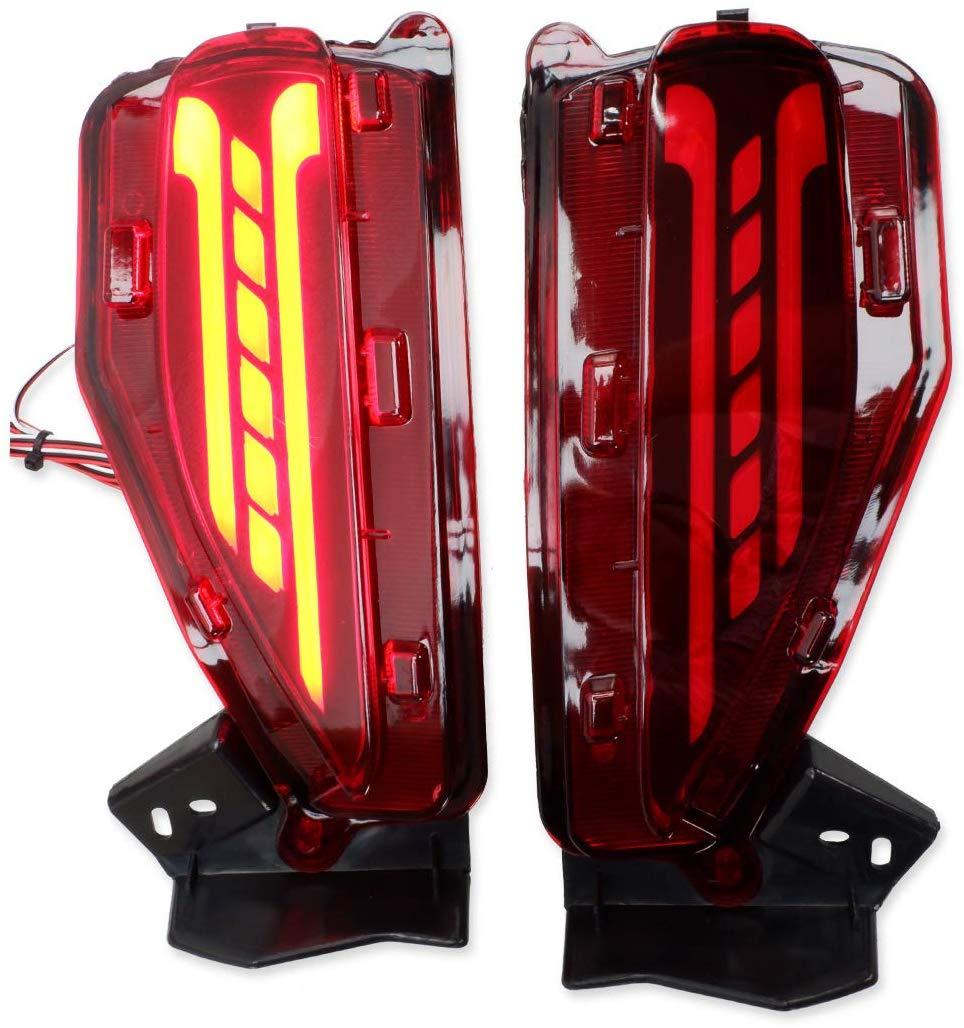 Rear Bumper LED Reflector Brake Light For Fortuner 2016-2018 2 pc set ...