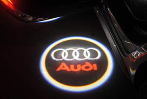 In White Circle mention Audi Logo