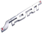 Sport metal logo in chrome 