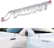 Installed sport metal logo
