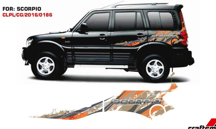 Graphics sticker for mahindra scorpio