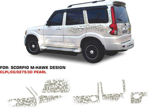 Graphics Stickers for mahindra scorpio M-hawk