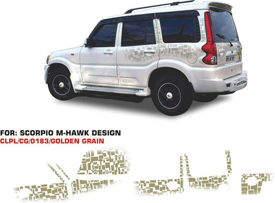 Graphics sticker for mahindra scorpio hawk