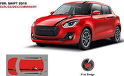 Graphics sticker for maruti suzuki swift red car