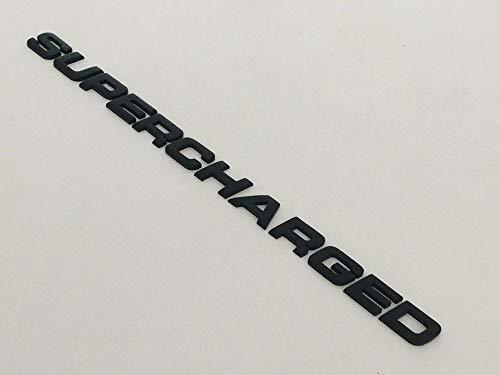 Black Supercharged letter logo for all car