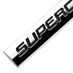 Black Supercharged logo for all car