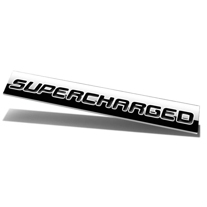Black Supercharged logo for all car