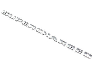 Chrome Supercharged logo for all car